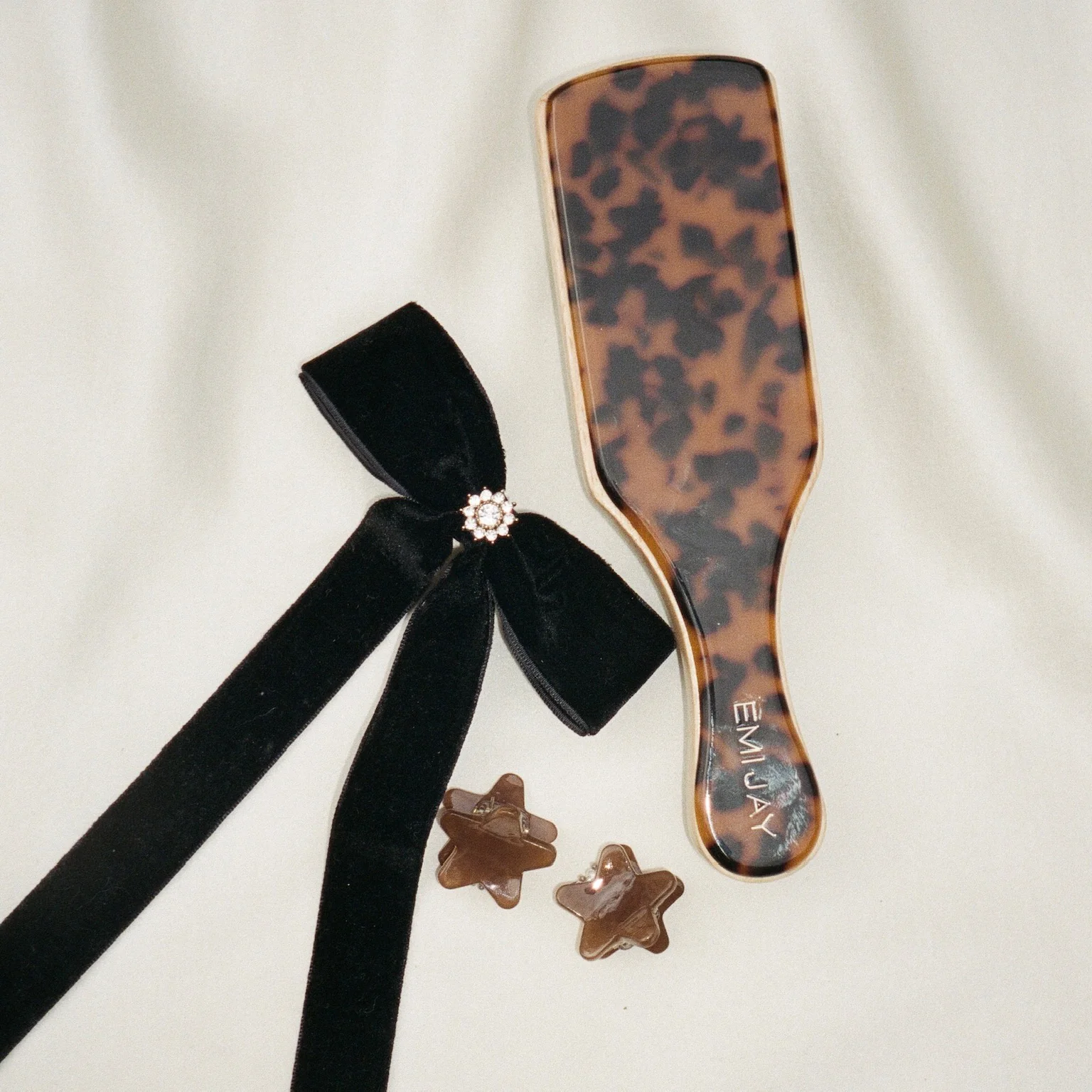 Baby Star Clip Set in Gingerbread - Image 3