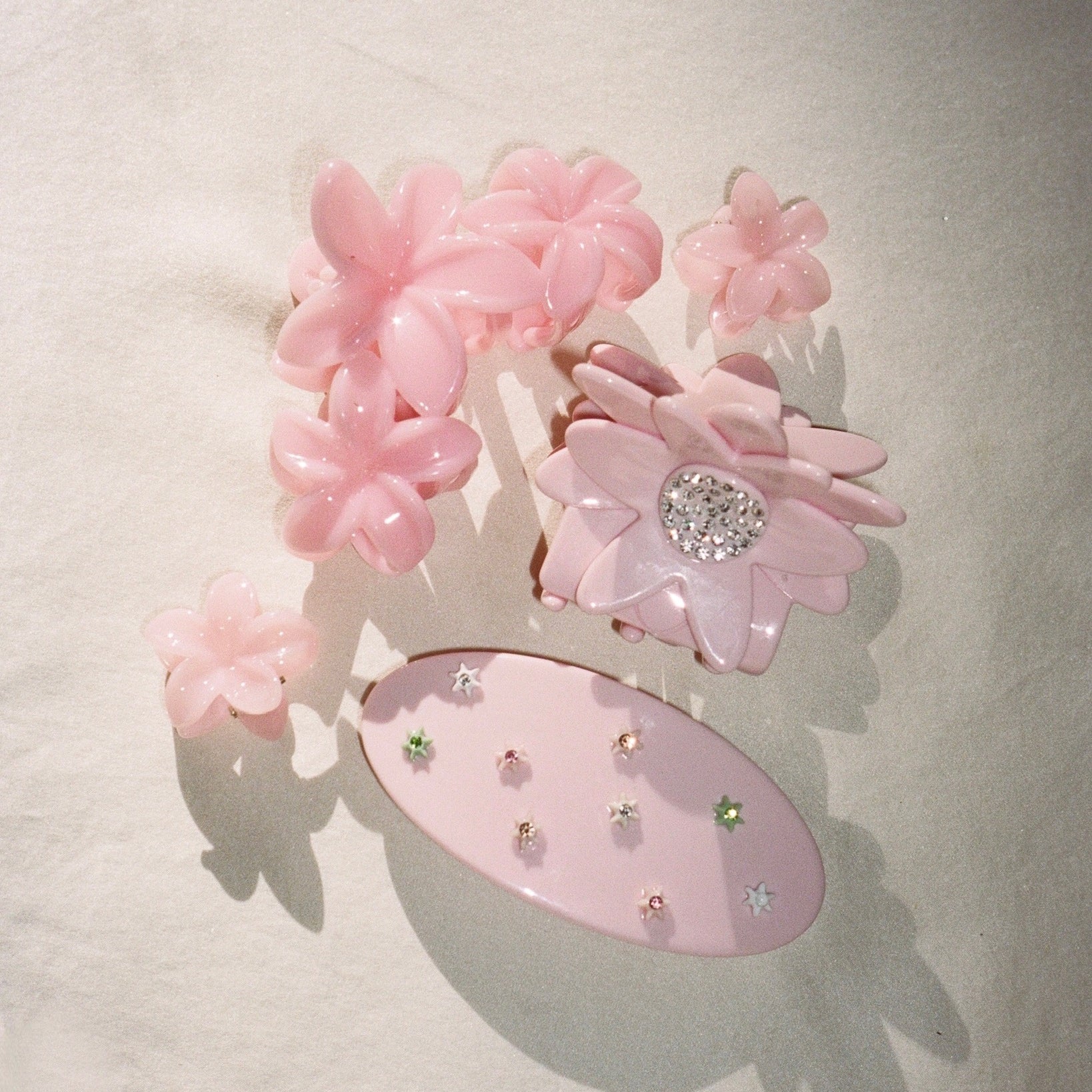 Baby Super Bloom Clip Set in Jelly Peach - Image 2