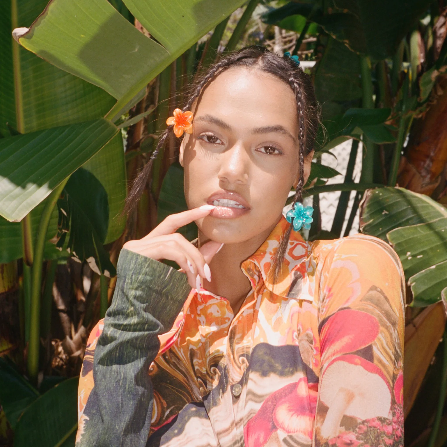 Baby Super Bloom Clip Set in Saltwater - Image 3