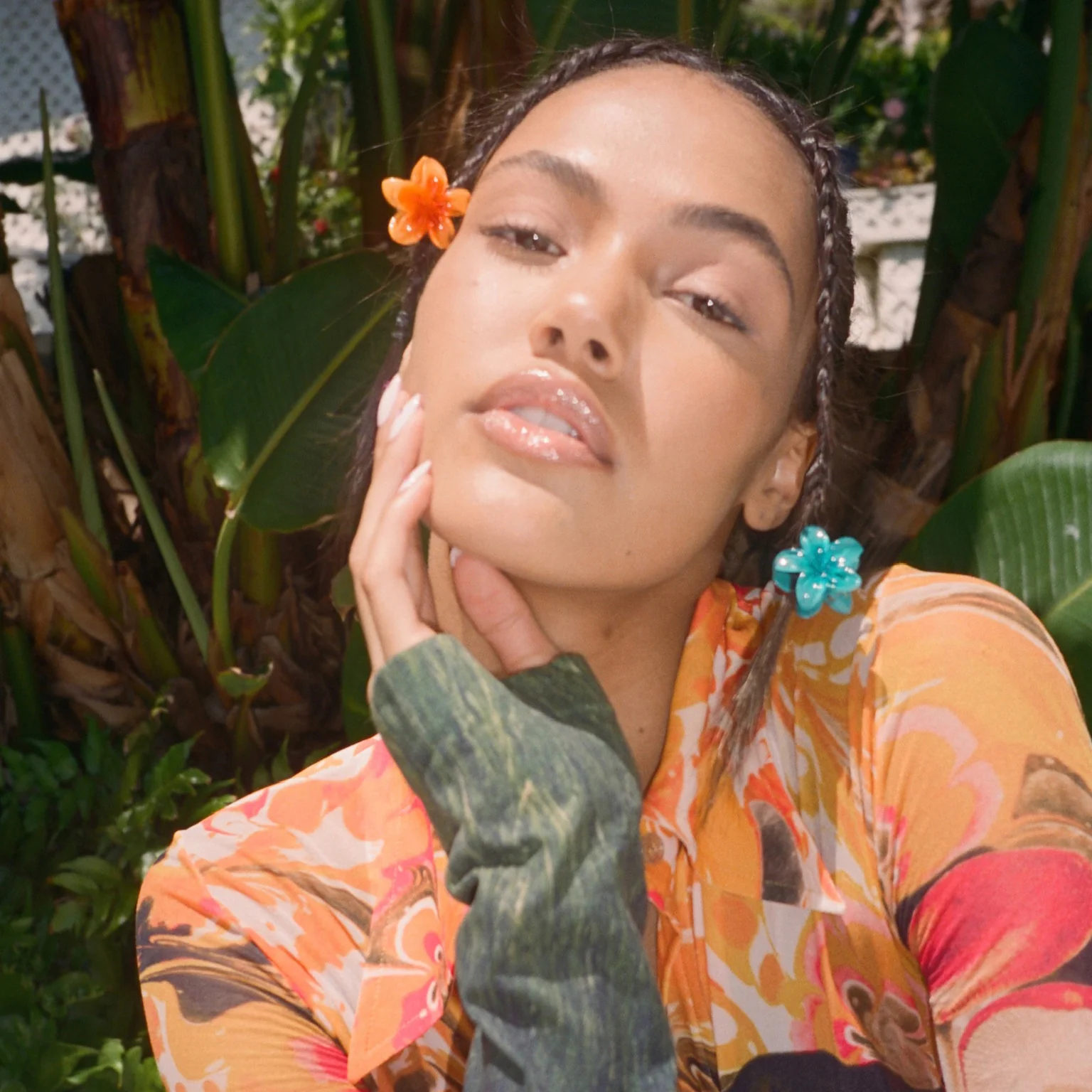 Baby Super Bloom Clip Set in Saltwater - Image 5