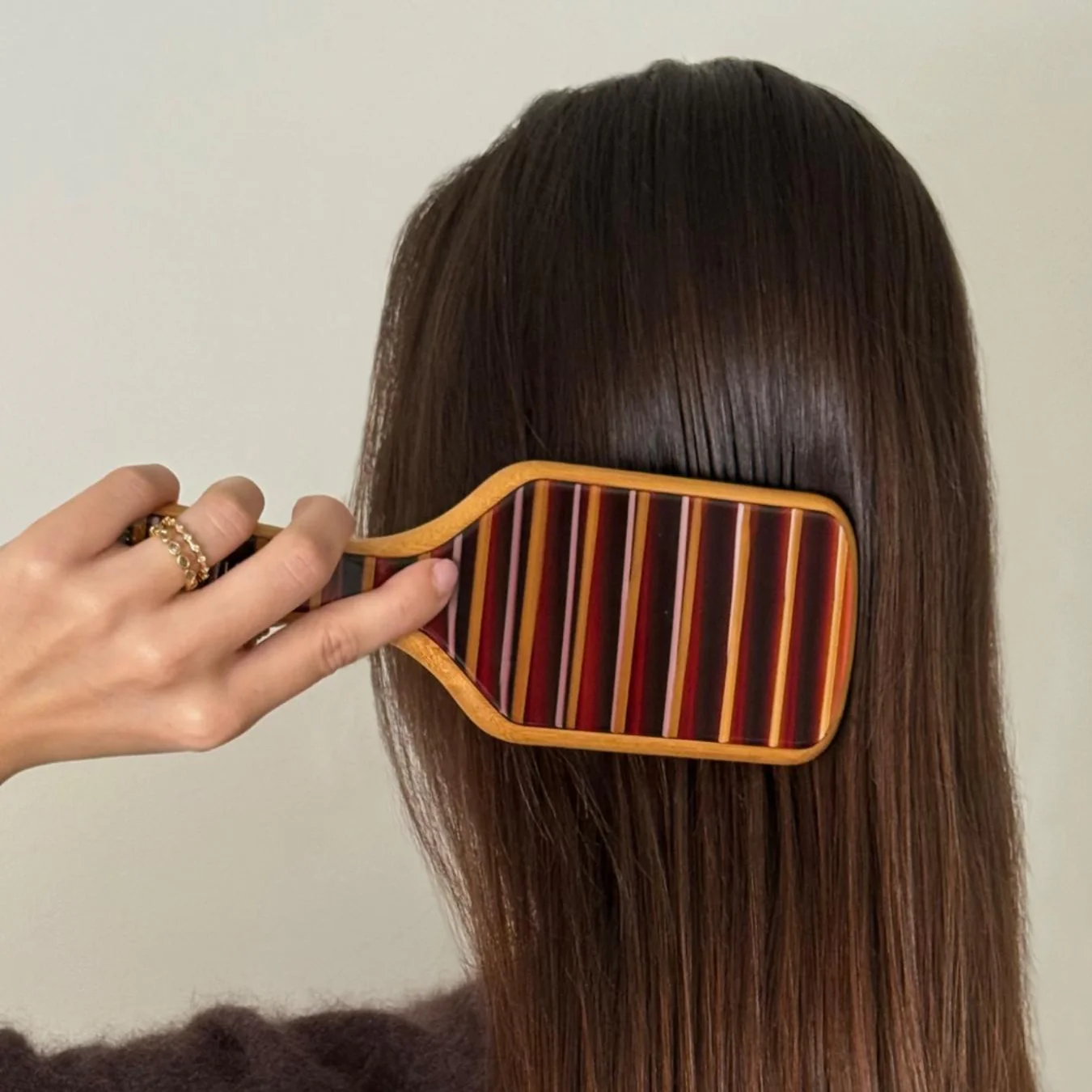 Bamboo Paddle Brush in Nightcap - Image 5