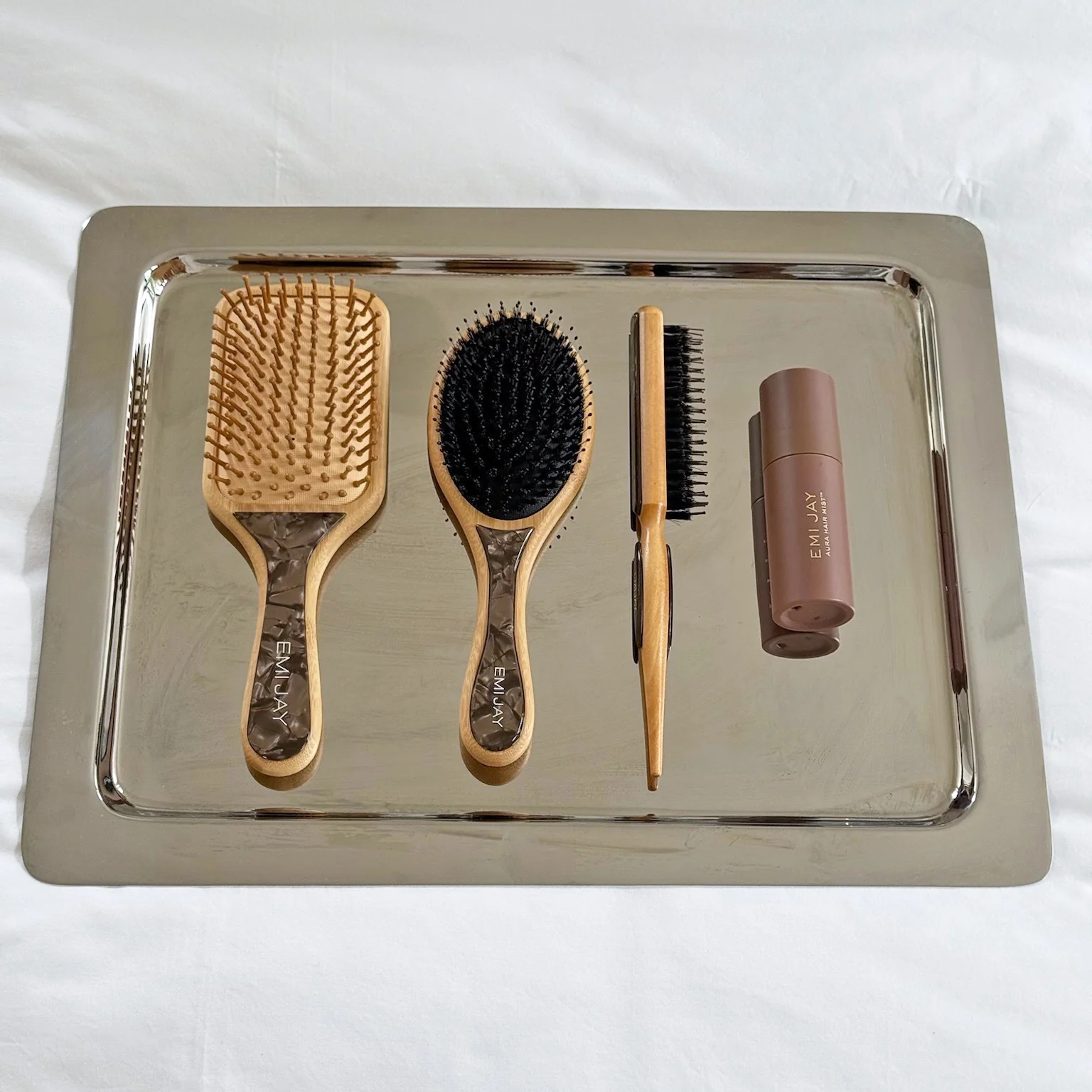Bamboo Paddle Brush in Toasted Sugar - Image 3