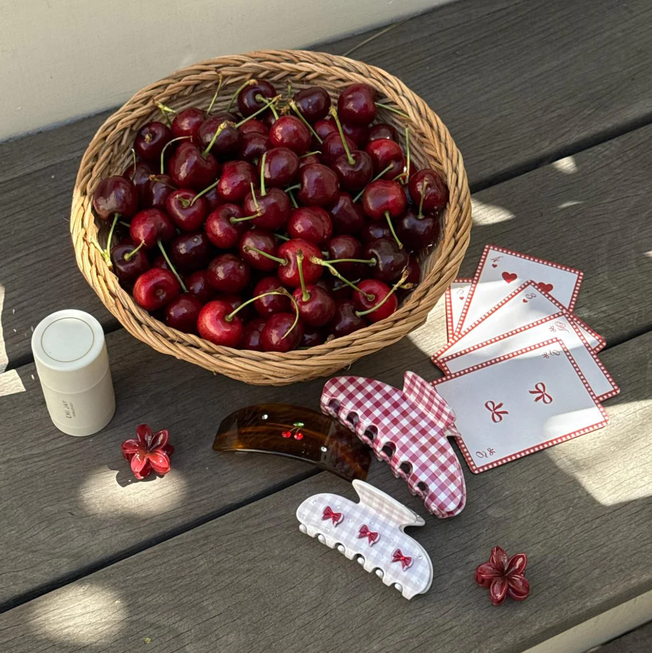 Big Effing Clip in Cherry Gingham - Image 3