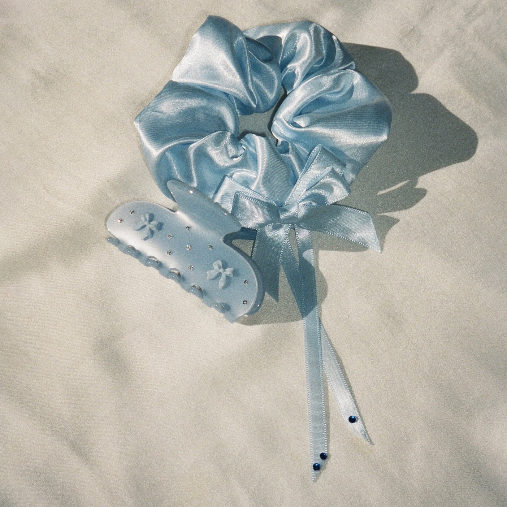 Darling Scrunchie in Baby Blue - Image 3