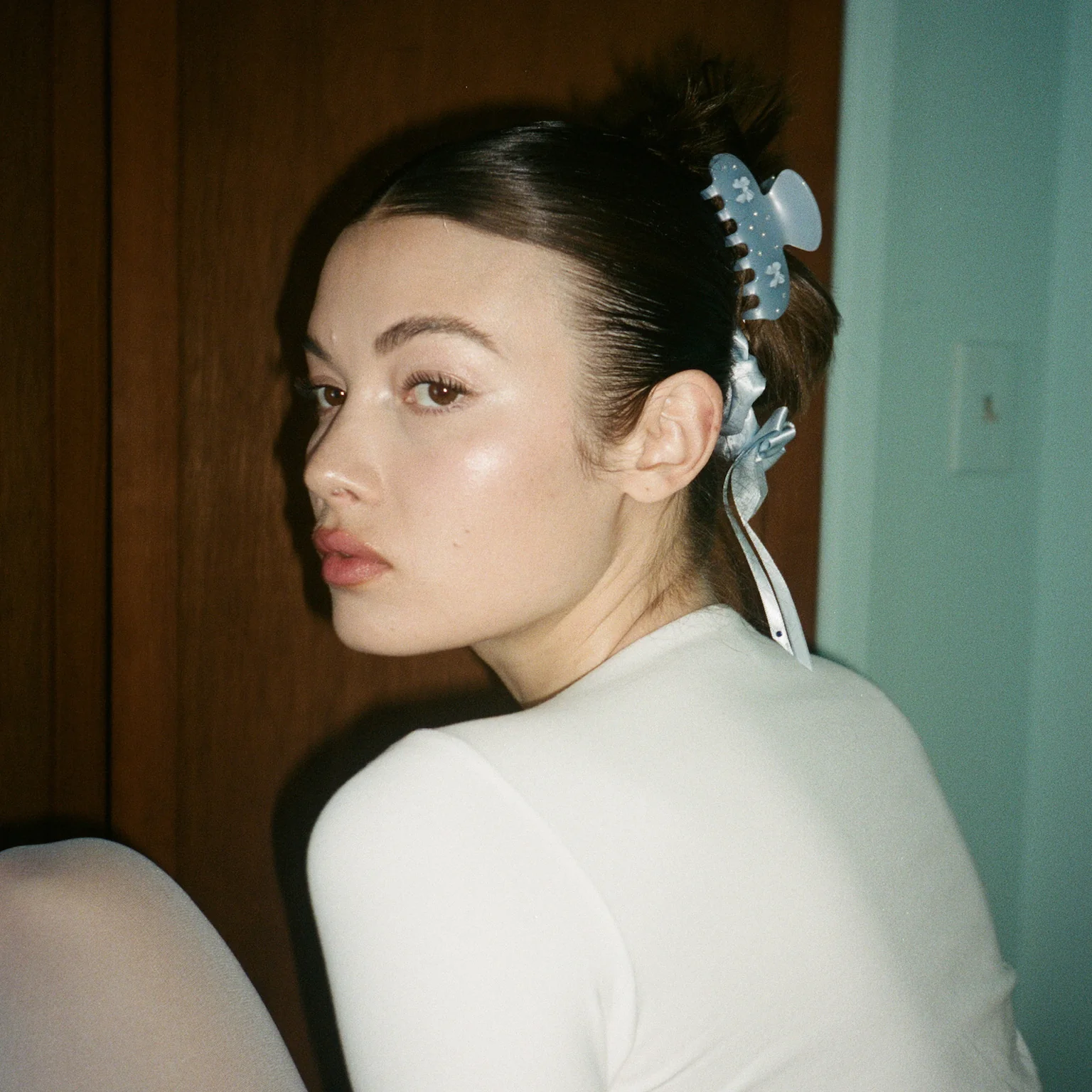 Darling Scrunchie in Baby Blue - Image 4