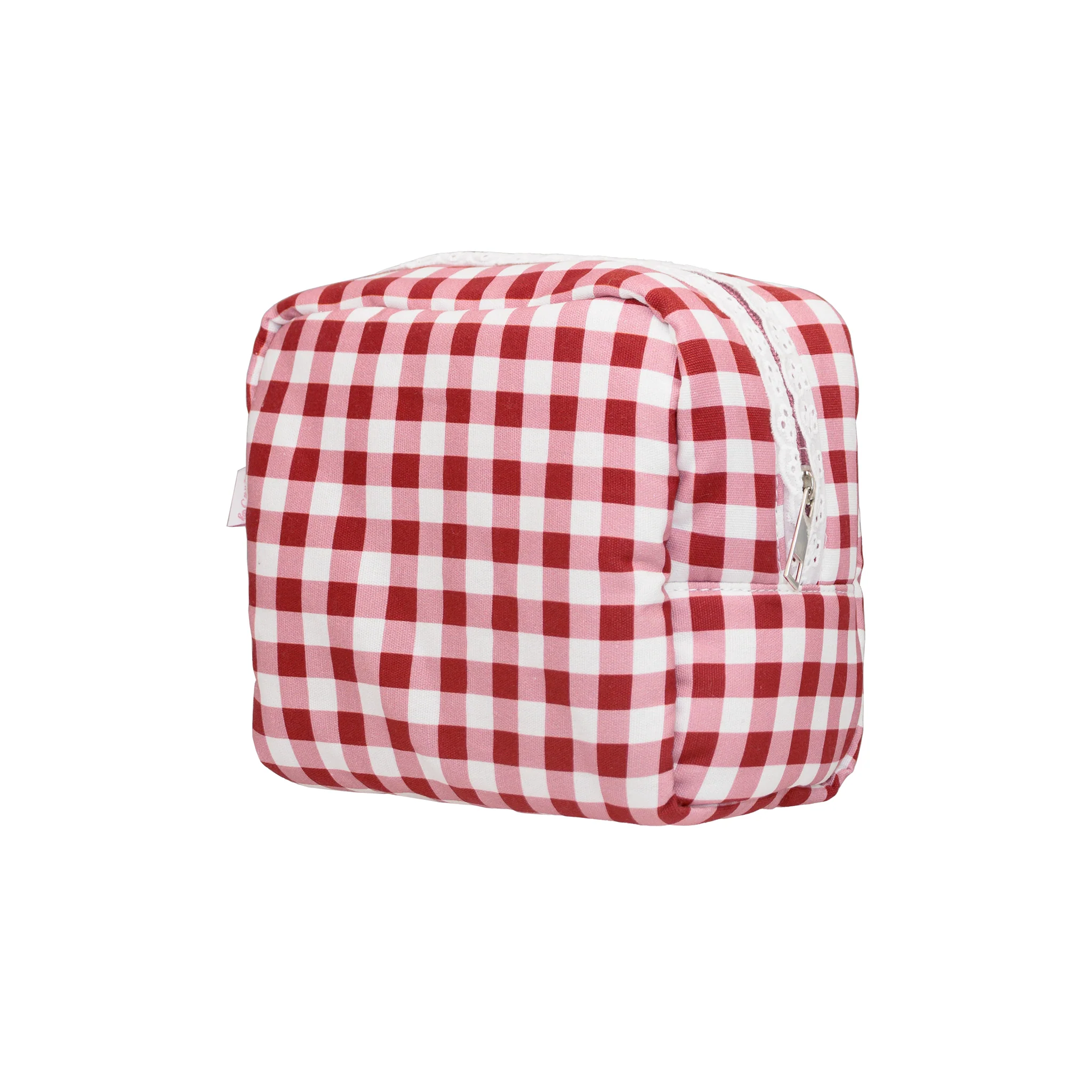 Gingham Pouch in Cherry Kiss - Image 2