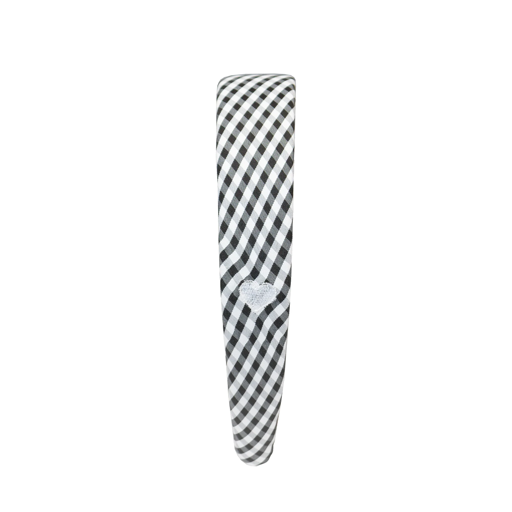 Halo Headband in Navy Gingham - Image 3