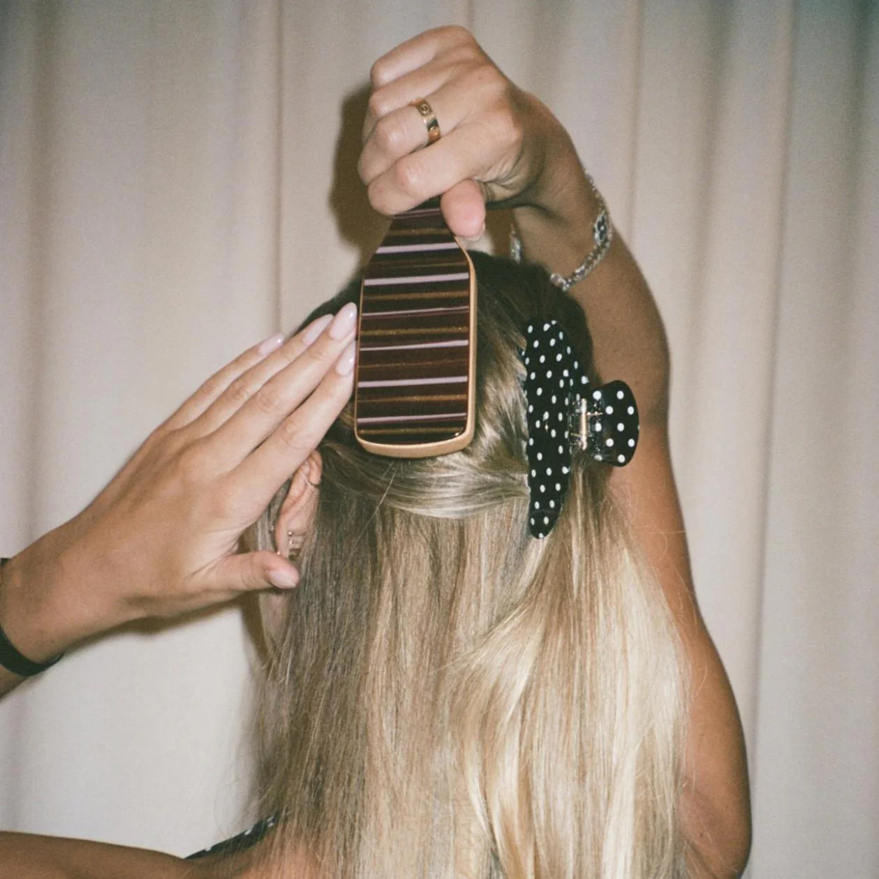 Mini Boar Bristle Brush in Nightcap - Image 3